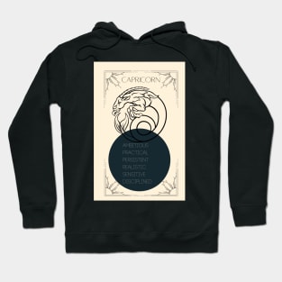 Capricorn Zodiac Poster Design Hoodie